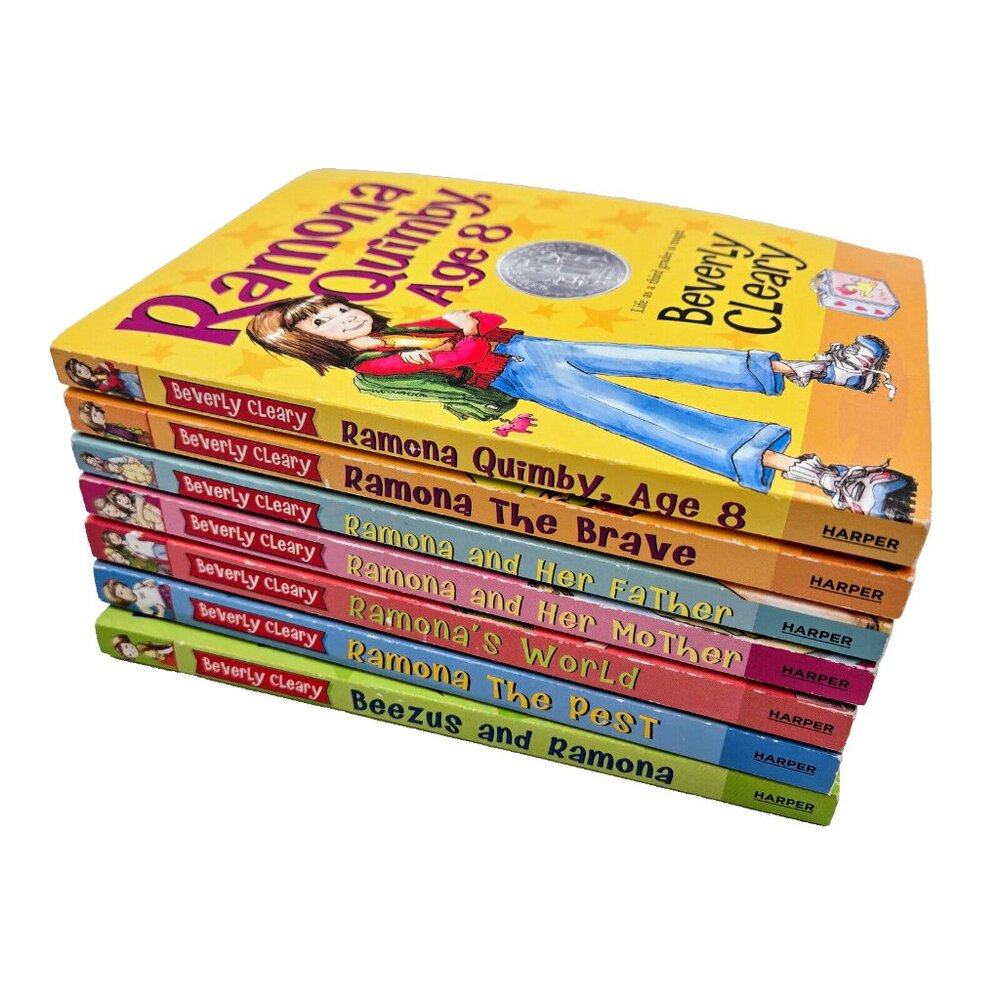 Beverly Cleary Book Lot 8 Books Paperback Ramona Collection Read